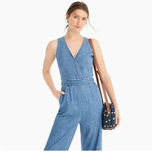 Point Sur wide-leg tailored denim jumpsuit